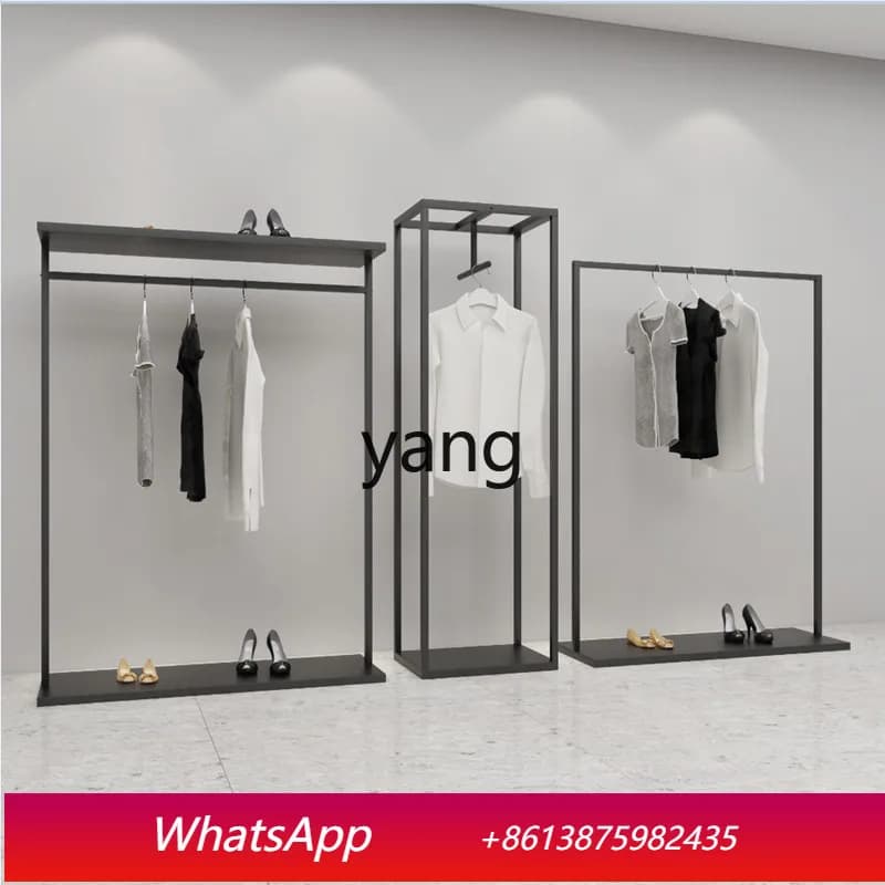 The hanging hangers for simple wrought iron clothing shops Tgf are hanging shelves for exhibitors for high floor to ceiling dresses