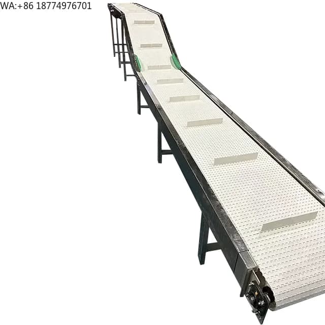 Conveyor conveyor belt Modular for Walnuts and Potatoes, from Trucks to Warehouse, Tape System Transporters for Food Industry