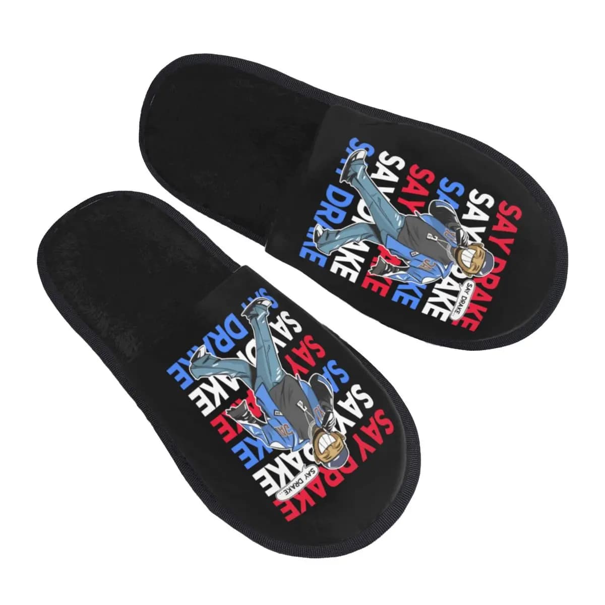 Pantofole Personalizzate in Memory Foam Drakes per Donne, Morbide e Calde, Stile Rapper