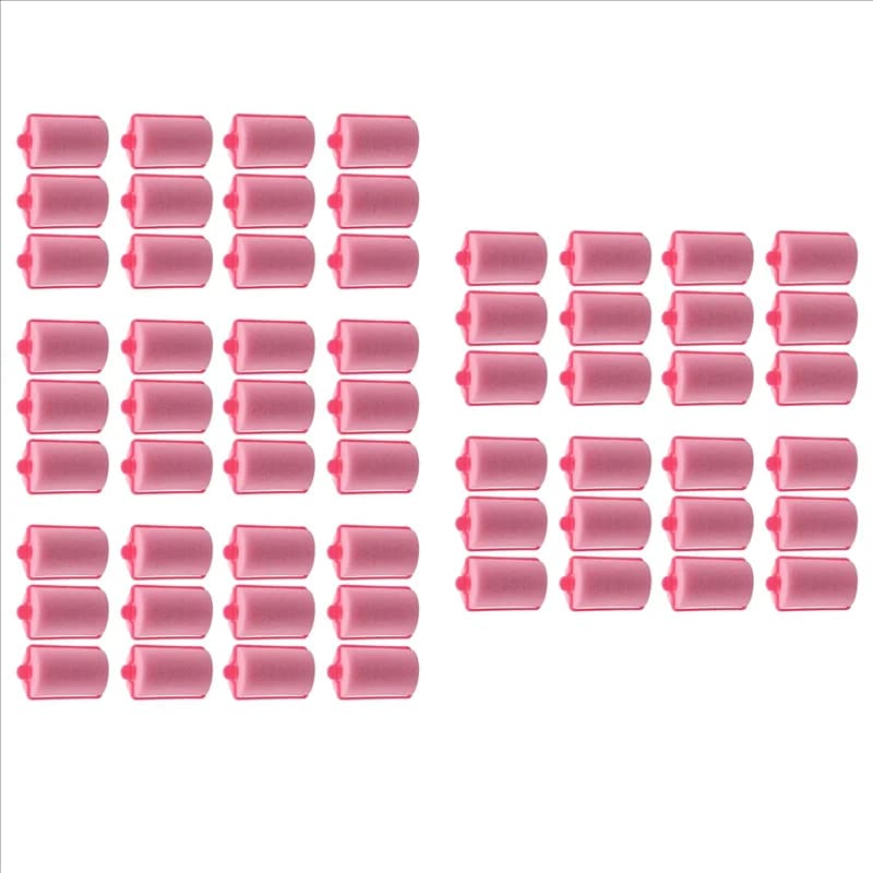 60 pieces of soft foam curlers for dark pink hairstyles, hairdressing tool