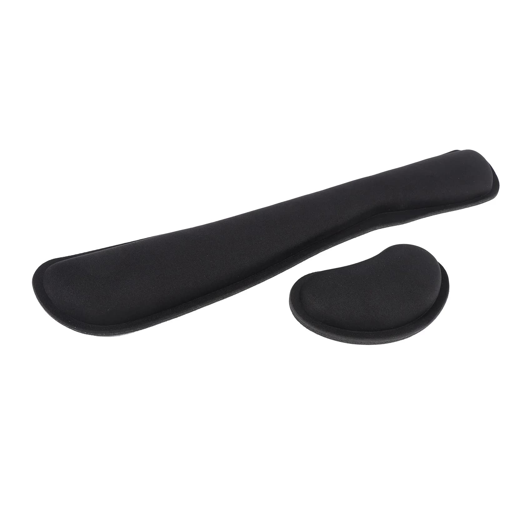 Set di memory foam in gel, poggiapolsi per tastiera, supporto per cuscino da polso per mouse per ufficio, leggero, nero