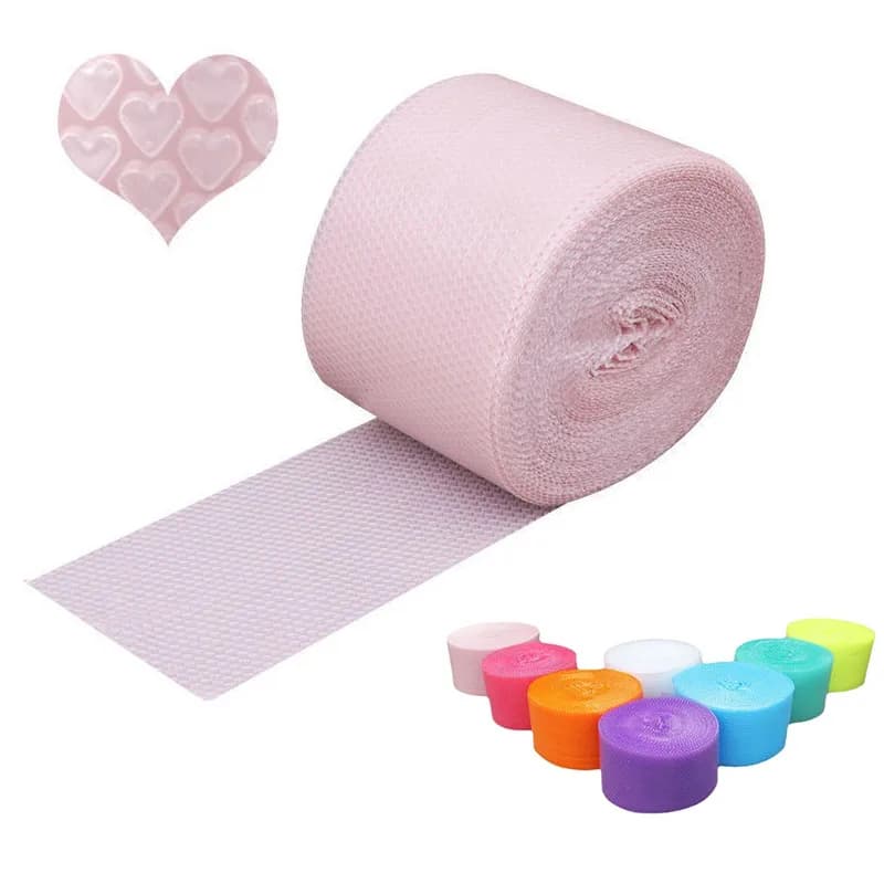 0.2*5M Buffer Packaging Heart Bubblewrap Paper Foam Roll For Packaging Buffer Wrap Pouch