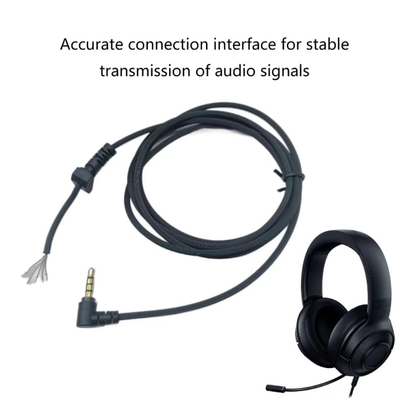 Audio cable for Razer Kraken X cable for wired headphones cable for earphones with original gold plating