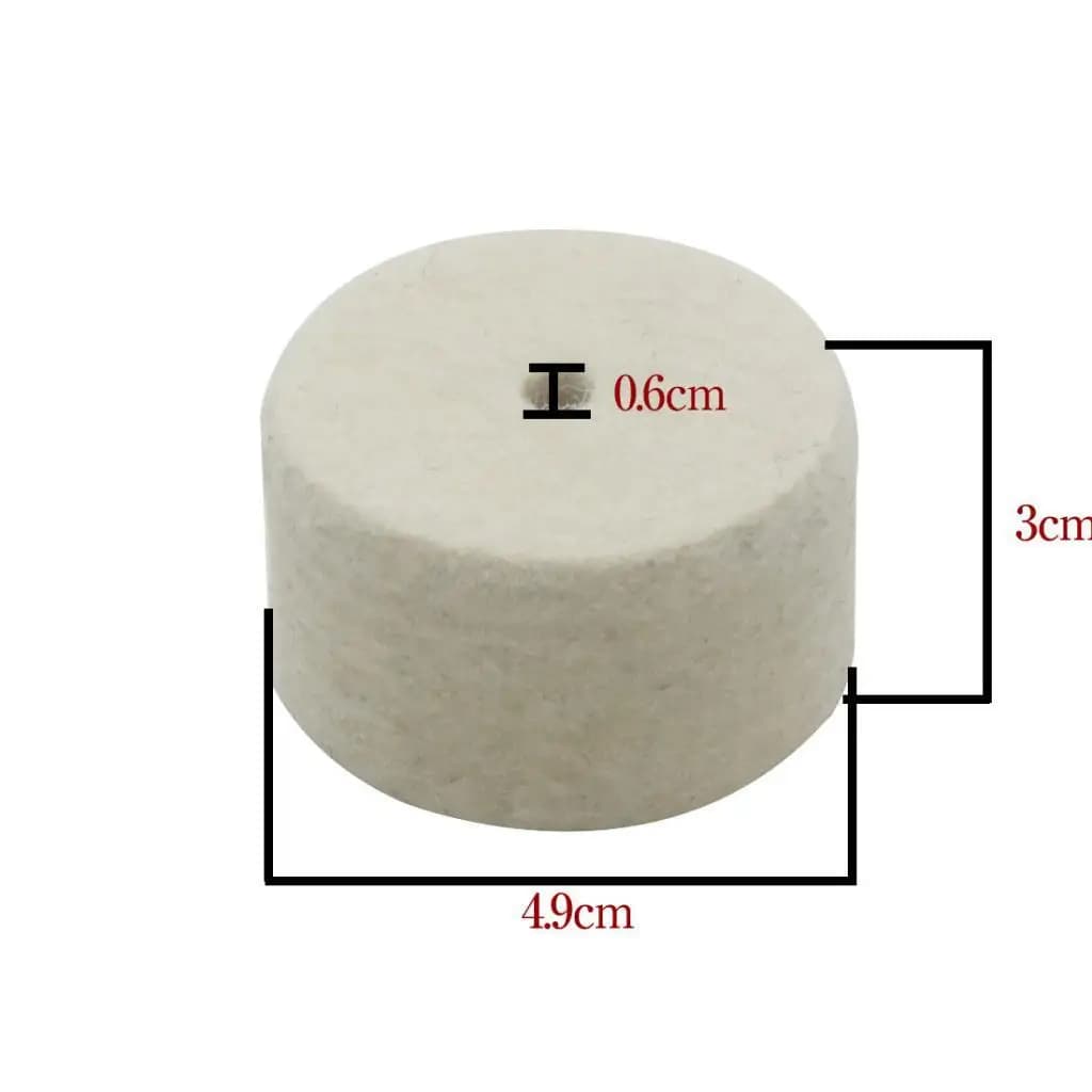 Kick Bass Drum Pedal Beater Felt Pad White Wool Percussion Mallet for Drum Kit Professional Use