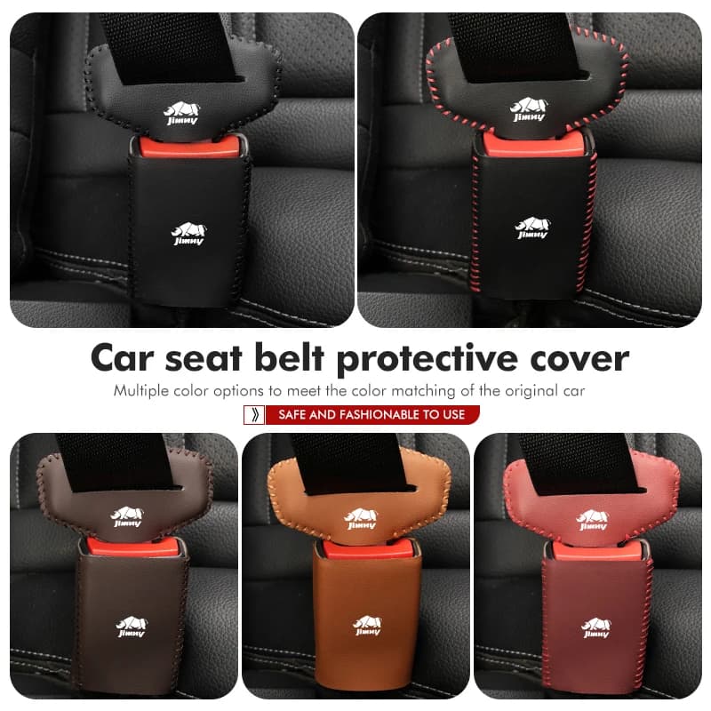 2pcs Car Seat Belt Anti-Scratch Buckle Clip Protector Cover For Suzuki Jimny b74 jb23 jb64 jb43 jb53 jb32