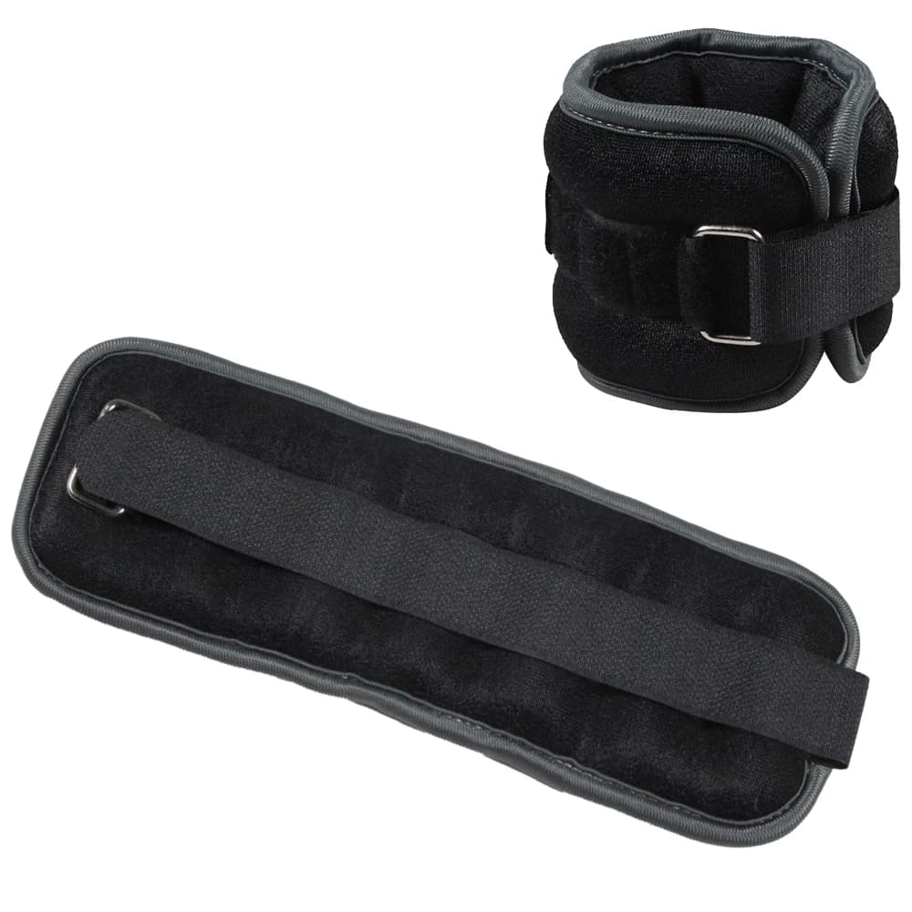 1 paio di pesi regolabili per caviglie e polsi - Pesi per gambe e braccia in neoprene per donne, uomini, bambini - Allenamento per la forza per corsa, yoga, palestra