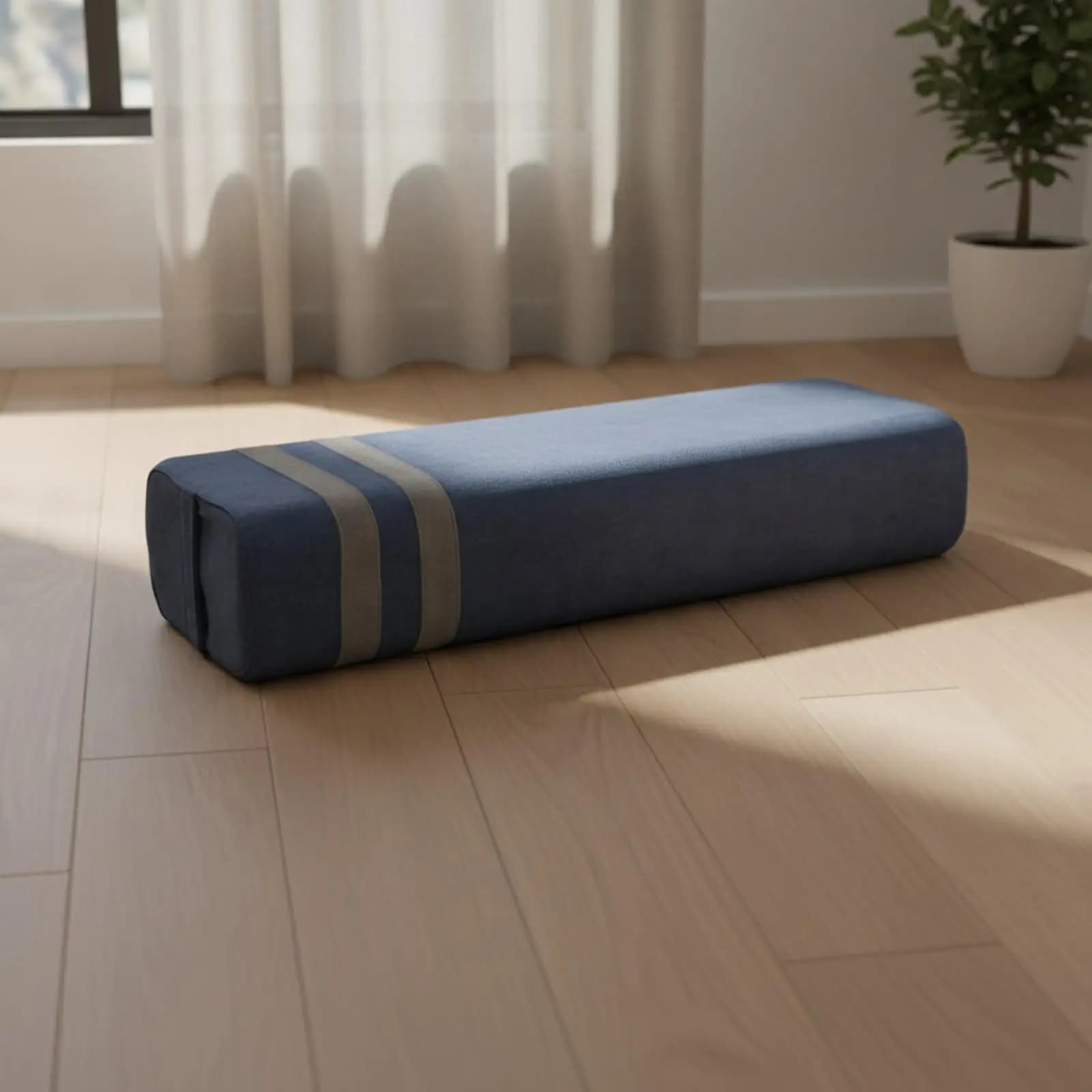 Yoga Bolster Pillow for Meditation and Stretching Support Cushion Rectangle Shape with Concealed Zipper Cover for Fitness