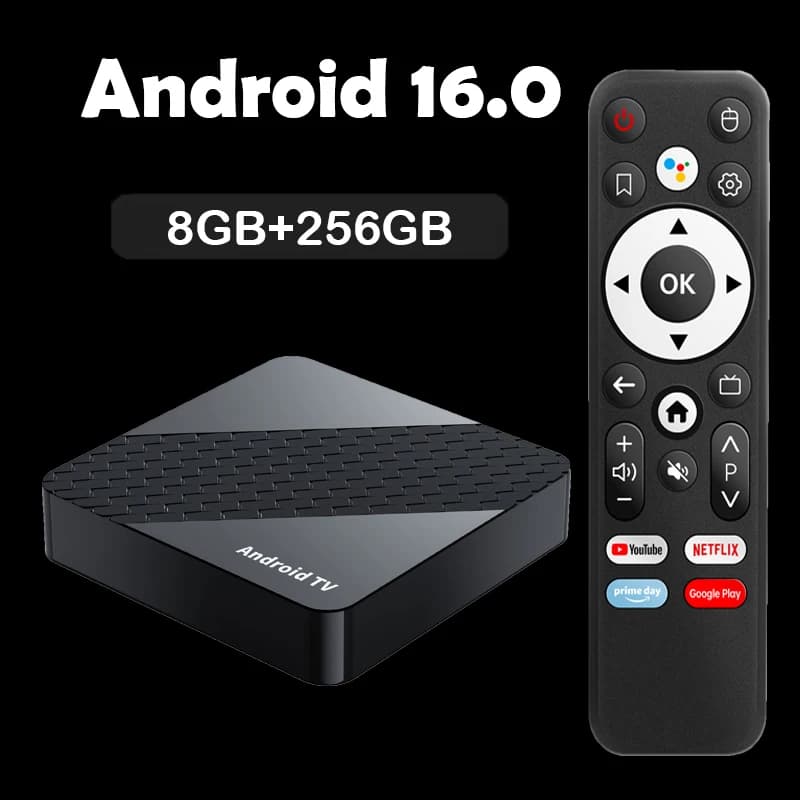 Nuovo Box TV Smart Android 16 2026 Rockchip RK3518 con Google Assistant, Video 8K, Dual Wifi 5G Wifi6, Lettore Multimediale Ultra Veloce