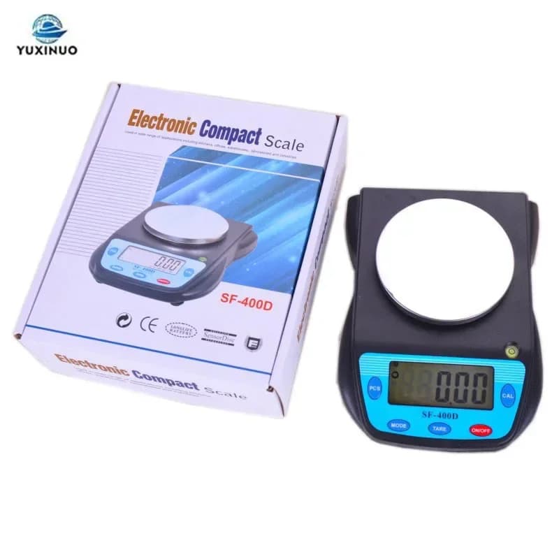 600g * 0.01g Accurato Digitale Elettronico Gioielli Gram Bilancia Cibo Cucina Bilancia Bilancia Portatile Display Ultra-trasparente SF-400D