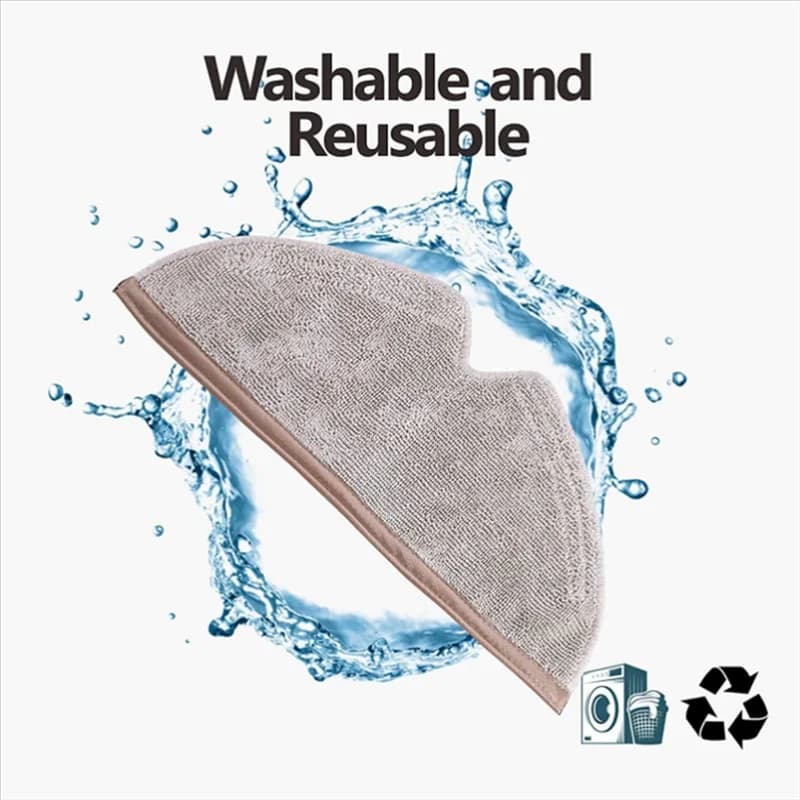 ABWM-Pad di ricambio in tessuto in microfibra per mop per E4, E5, S5, S6, S6 Pure Maxv per Q5, Q5 Pro+, Q7 e Q8 Max+ Robot aspirapolvere