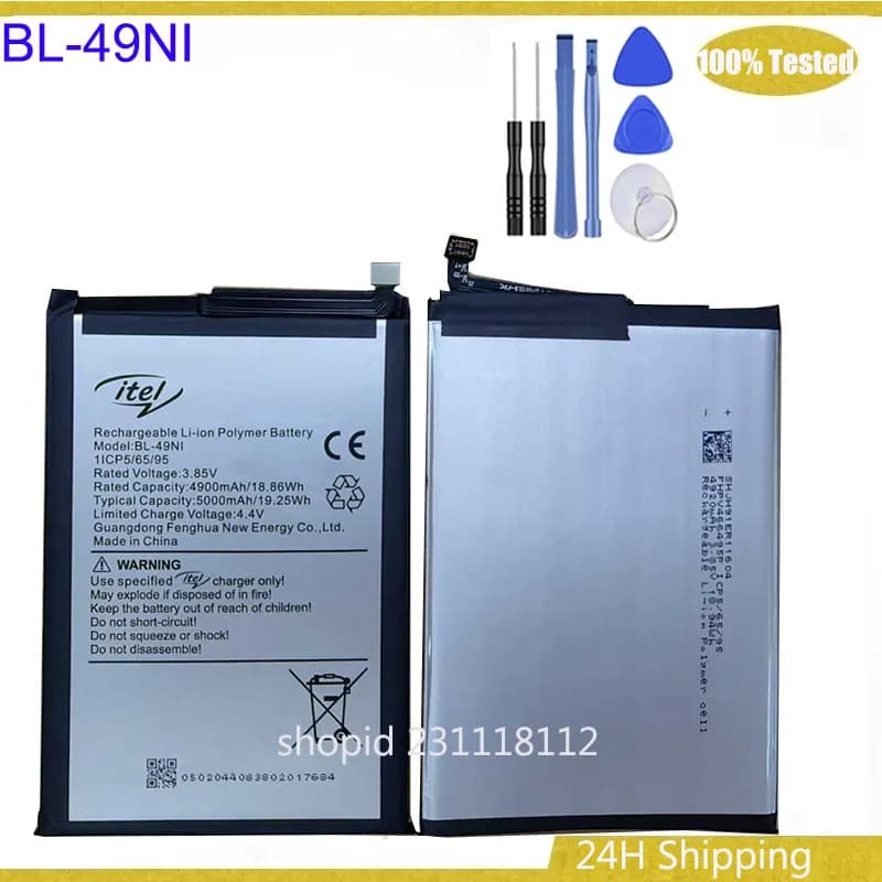 nuovo 5000mAh originale per Itel BL-49Ni 4900mah batteria Smart Watch Batteria Bateria