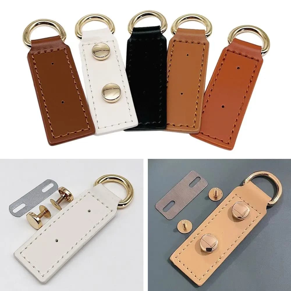 DIY Replacement PU Leather Bags Clasp Handmade Metal Snap Wallet Clasp Bag DIY