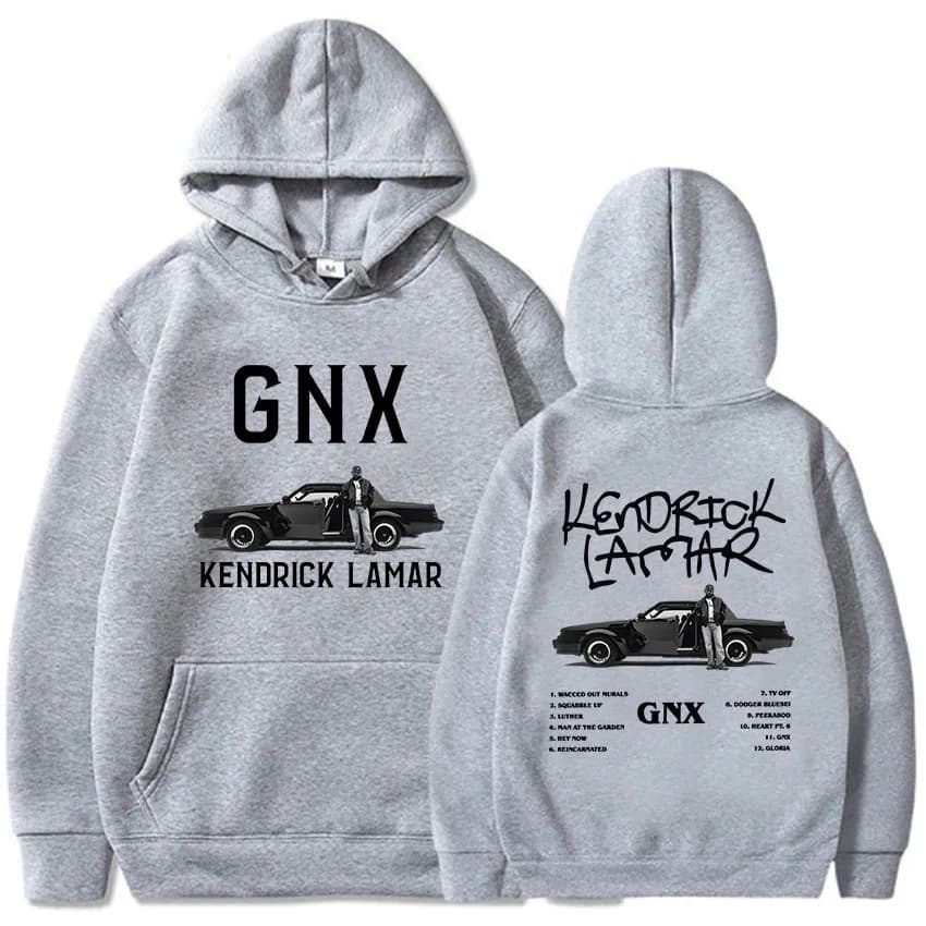 GNX Album 2024 Stampa Felpe con cappuccio Kendrick Lamar Rapper Rock Style Felpe Unisex Streetwear Manica lunga con cappuccio Pullover da uomo