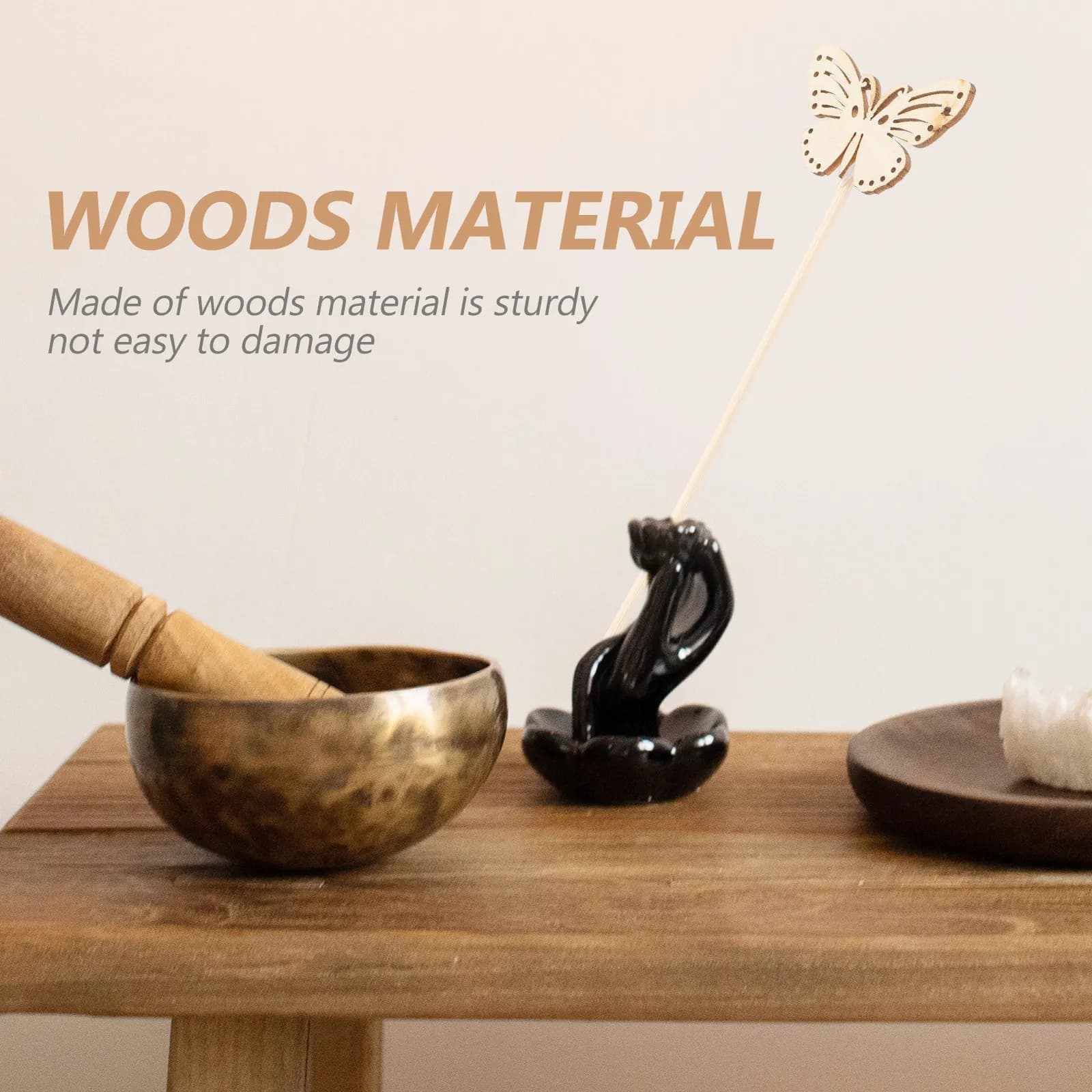 10 Pezzi Diffusori a Farfalla in Legno, Bastoncini di Ricambio per Diffusori di Aromi, per Casa, Ufficio, Spa, Bagno, Decorazione e Profumazione