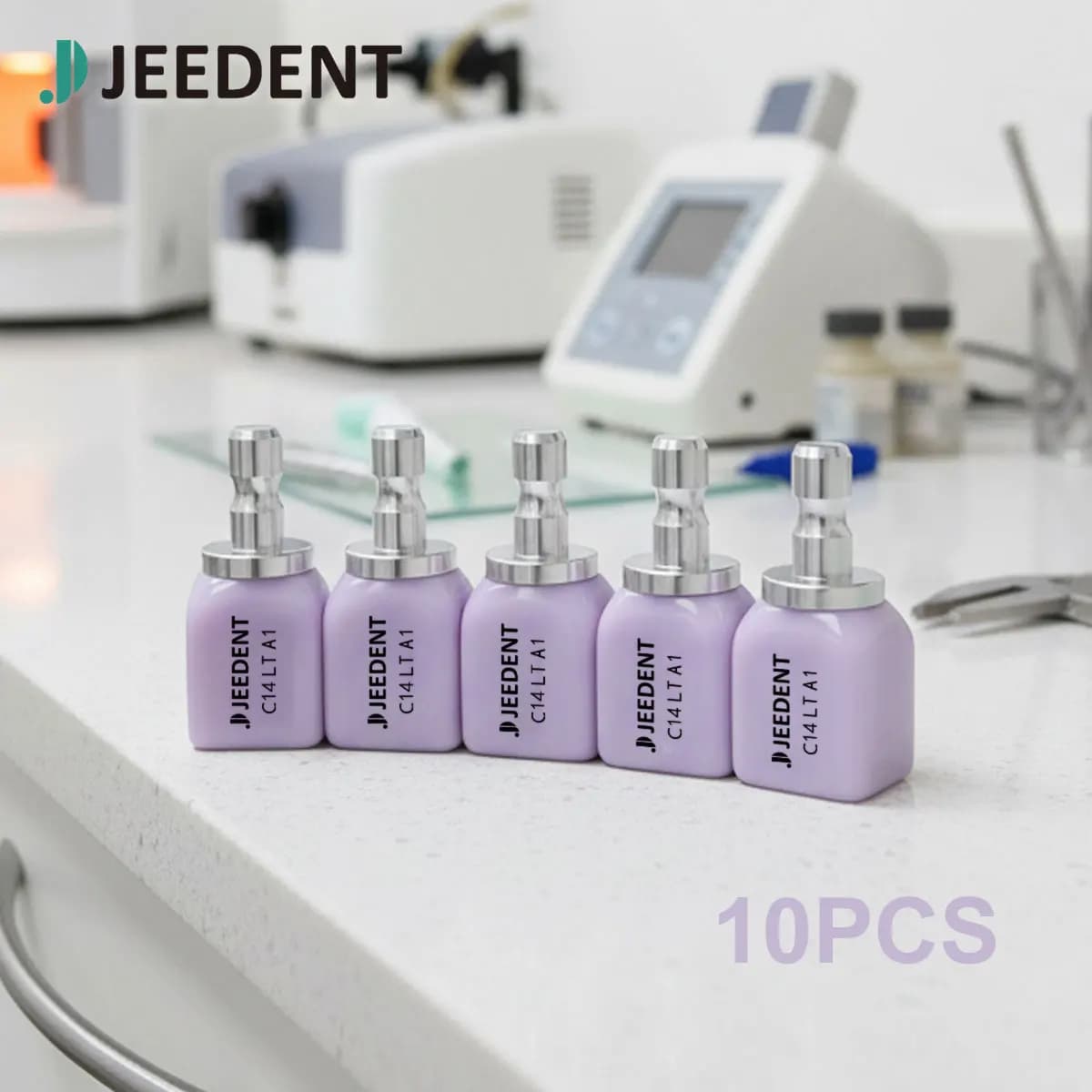 10 Pezzi Blocco di Ceramica in Vetro al Disilicato di Litio C14 Sirona per Restauro Estetico in Studio Dentistico, Materiale per Laboratorio Dentale CAD/CAM