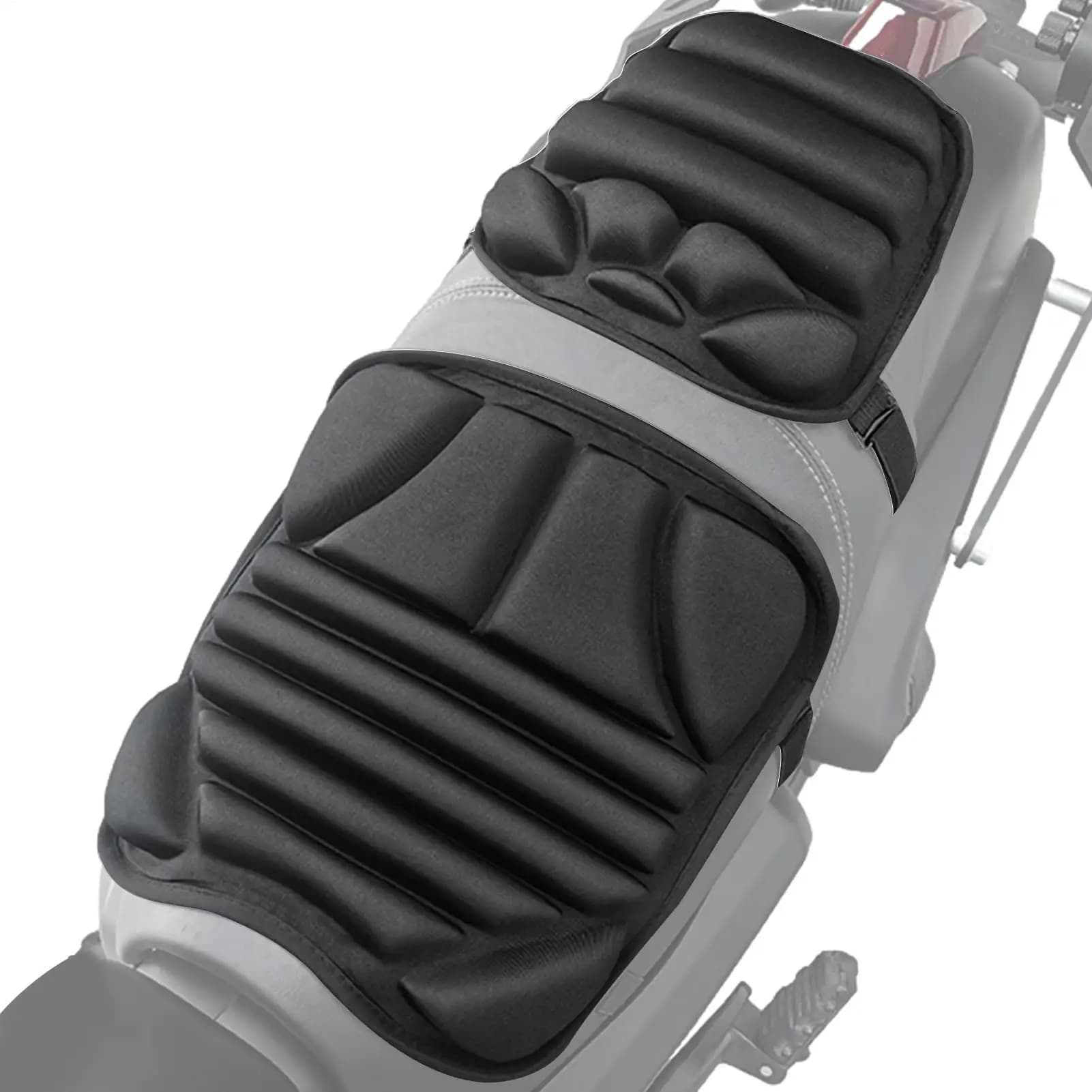 2 pcs universal non-slip 3D comfort seat cushion motorcycle comfort breathable front seat cushion back seat cover for motorcycle