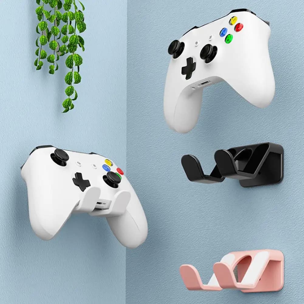Supporto da parete per controller di gioco per Switch Pro/PS5/PS4/Xbox One, senza foratura, facile da installare, supporto per gamepad e cuffie