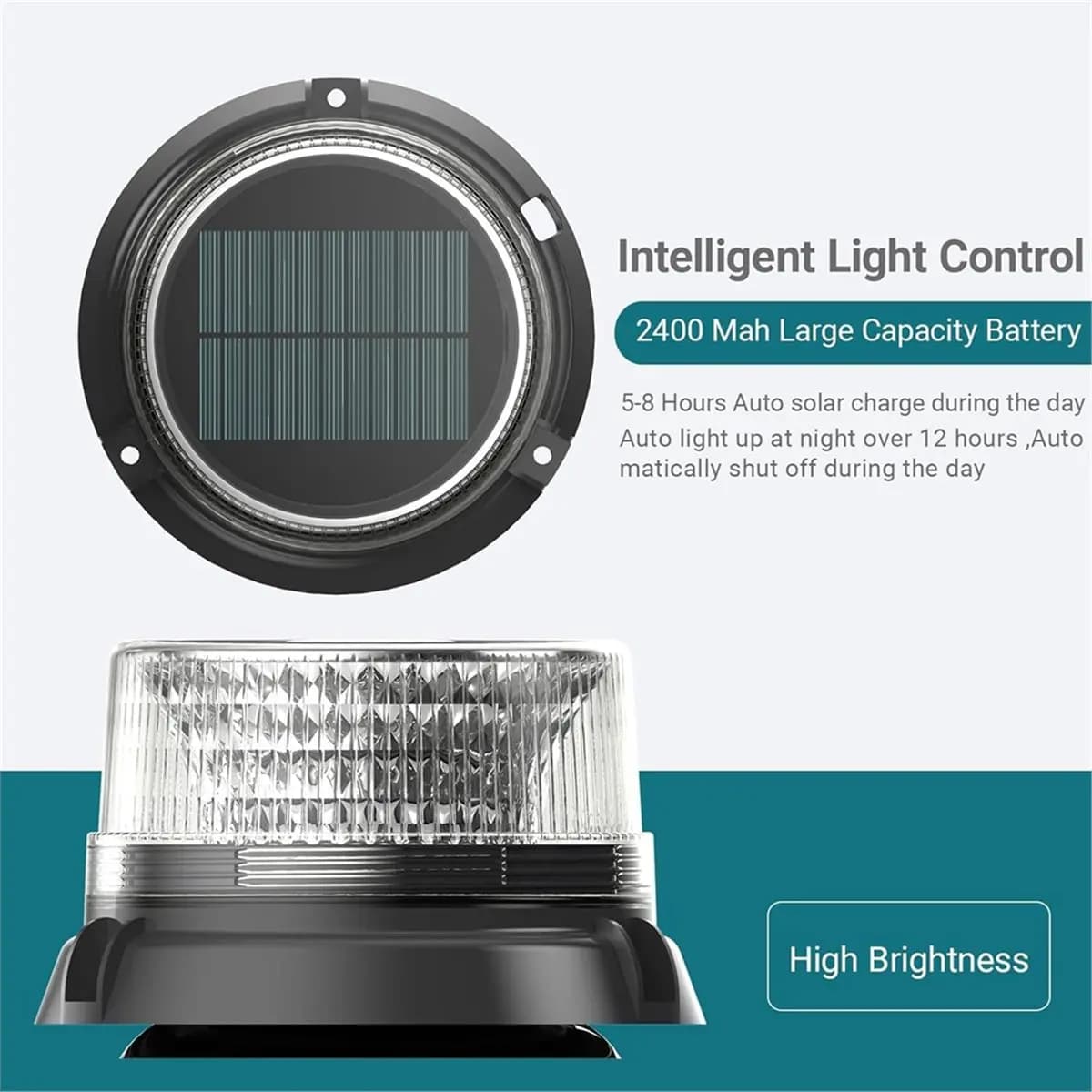 (N21R) Luce di Ancoraggio a LED per Barche e Yacht, Lampada di Navigazione Solare, Luci di Sicurezza per Banchine, Luce Stroboscopica di Avvertimento