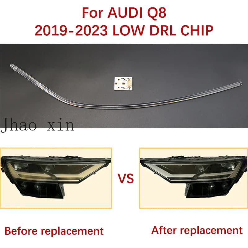 Circuit Board White Light Angel Eye for Audi Q8 2019-2023 LOW Front Headlamp Ballast Module Car Daytime Light DRL CHIP Lamp Tube