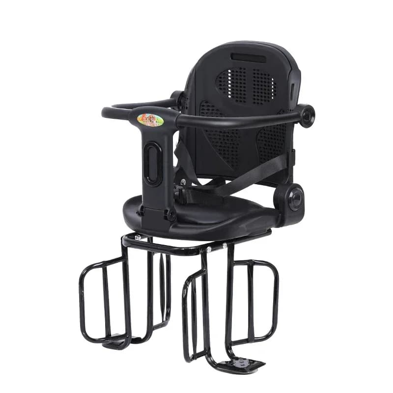 Rear Child Bike Seat Safety Carrier with Guardrail Bicycle Baby Chair for Mountain Folding Bikes Full Surround Back Seat
