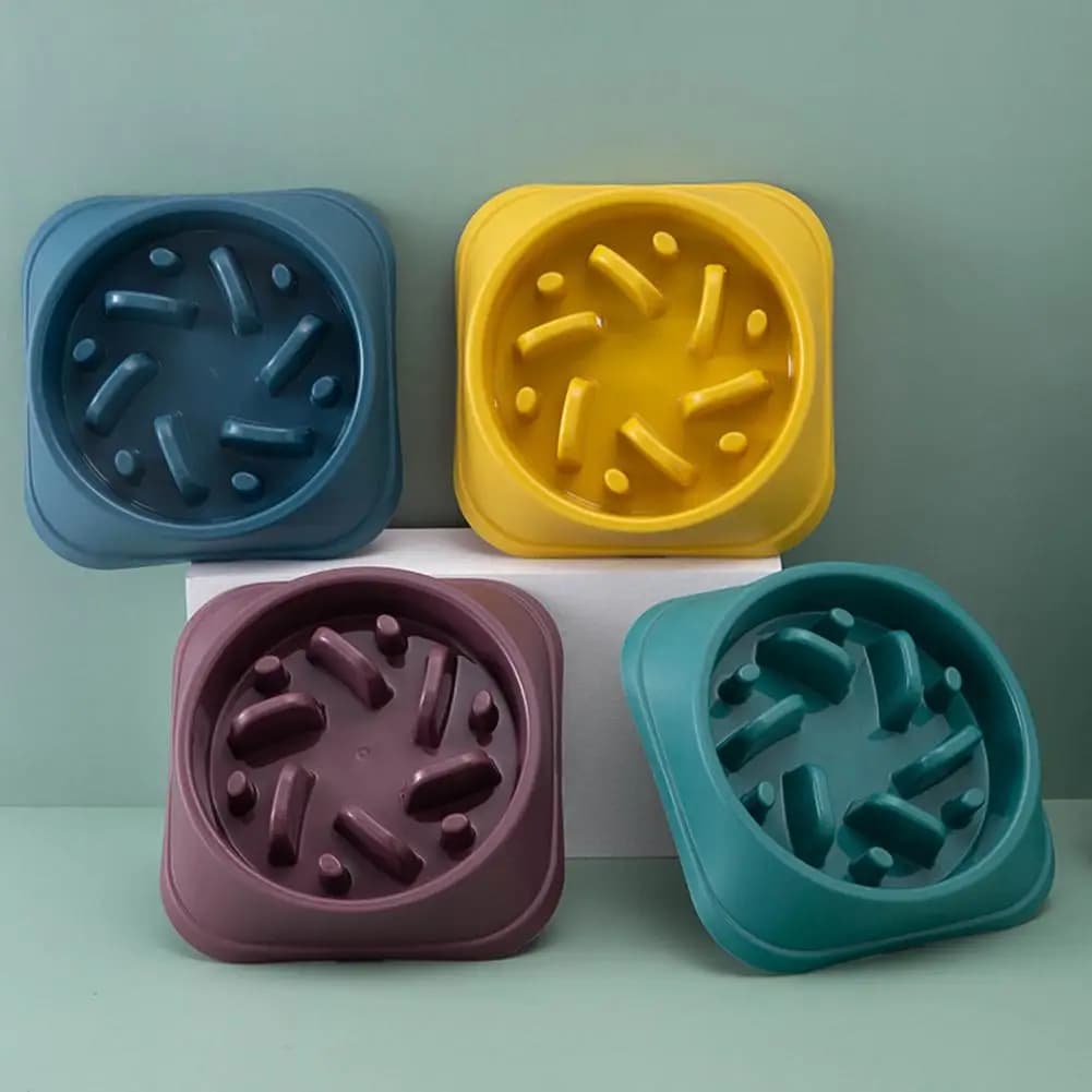 Ciotola per alimentatore lento ciotola per mangiare lento per cani antiscivolo alimentatore per Puzzle Anti-soffocamento labirinto mangiatoia per animali ciotola per cibo per cani accessori per animali domestici