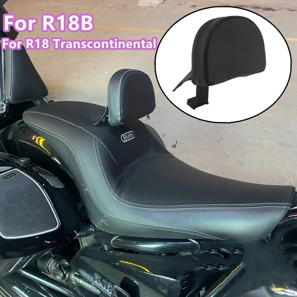 Fit R 18 B Motorcycle Driver Backrest Sissy Bar Pad Rider Seat Middle Rest Cushion For BMW R18B R18 Transcontinental 2021-UP