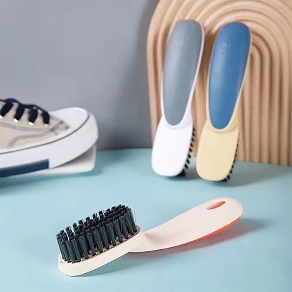 Spazzola per Scarpe Multifunzionale Durevole, Manico Lungo, Non Danneggia, Non Lascia Pelucchi, Spazzola per Bucato