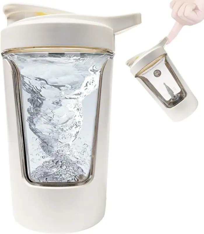 Electric Protein Shaker Bottle – 15oz USB Rechargeable Portable Mixer for Protein Shakes, Smoothies & Pre Workout, Tritan-Safe, BPA-Free, Gym Accessories, leak proof