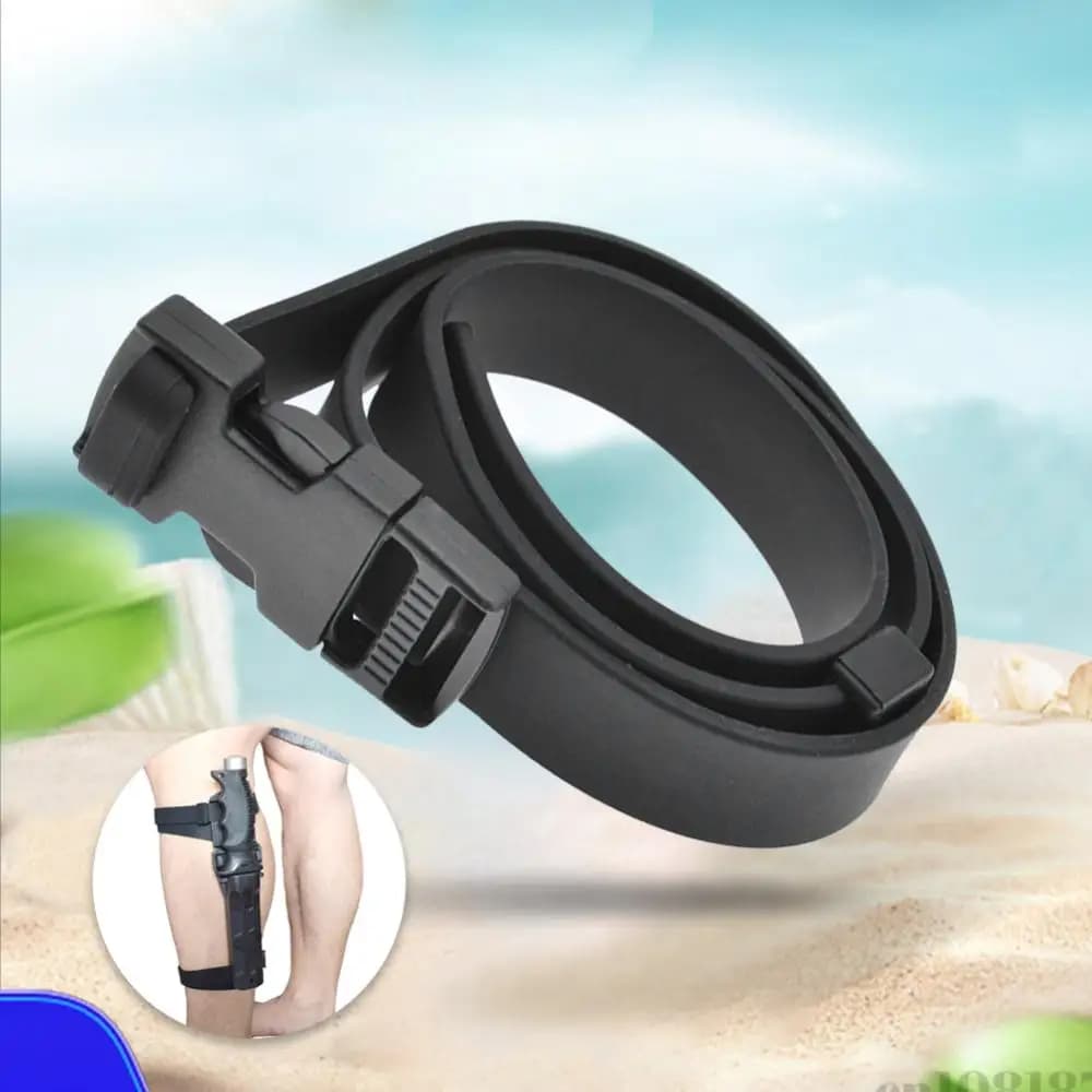 Diving Knives Belt Quick Release Rubber Strap Adjustable Snorkeling Replacement Strap for Outdoor Spearfishing Snorkeling