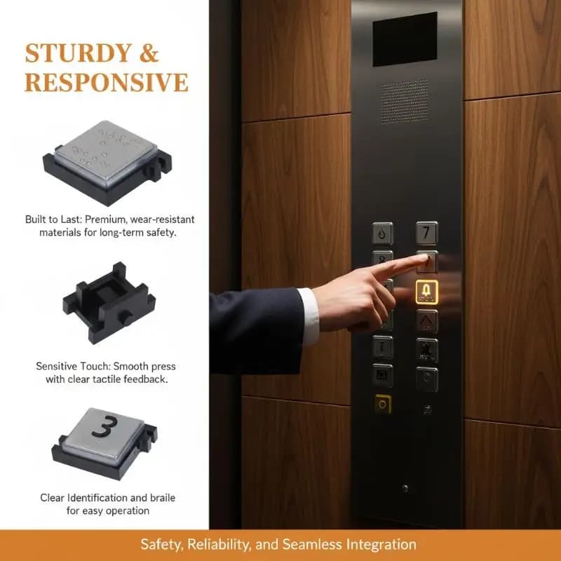 Applicable To Elevator Button 3600 5500 Numeral Key Direction Keys Without Button Board With Braille
