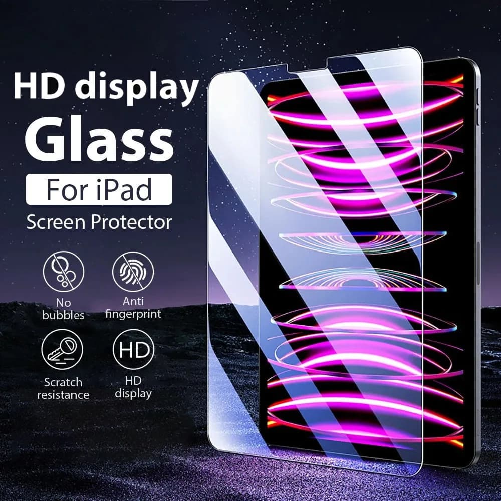 Tempered Glass Screen Protector For Ipad Pro 13 11th M5 M4 2025 12.9 A16 Air 11 5 4 M3 M2 10 9 9th 10th Generation Mini 7 6 Film