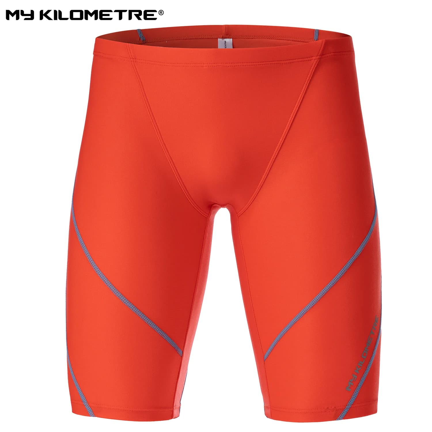 MY KILOMETRE Men's professional racing swimsuit Jammers PBT Durable swimsuit for training and fast drying competition