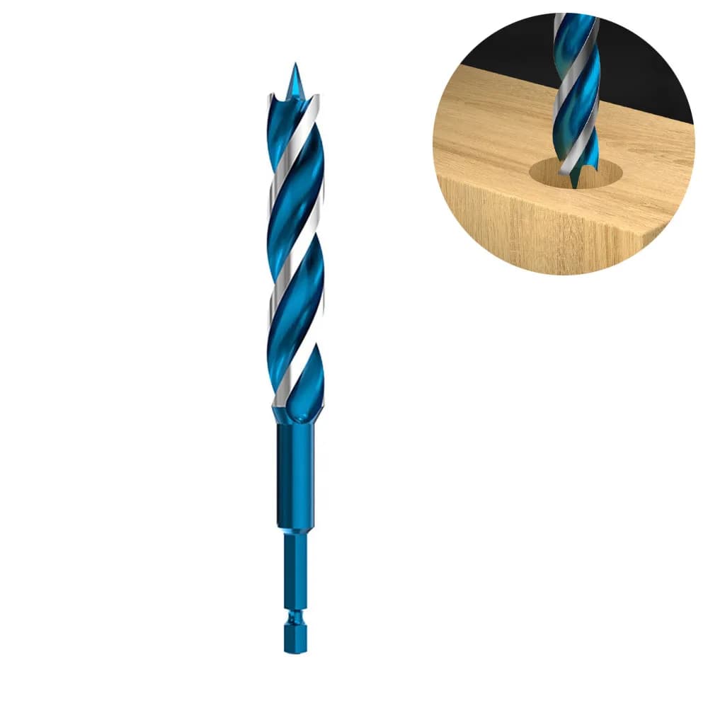 1PC Trapano Veloce A Tre Lame 155/230mm 6.35mm Manico Esagonale Lavorazione Del Legno Supporto Trapano A Rullo Bordo di Plastica Pulizia Torcia Trapano
