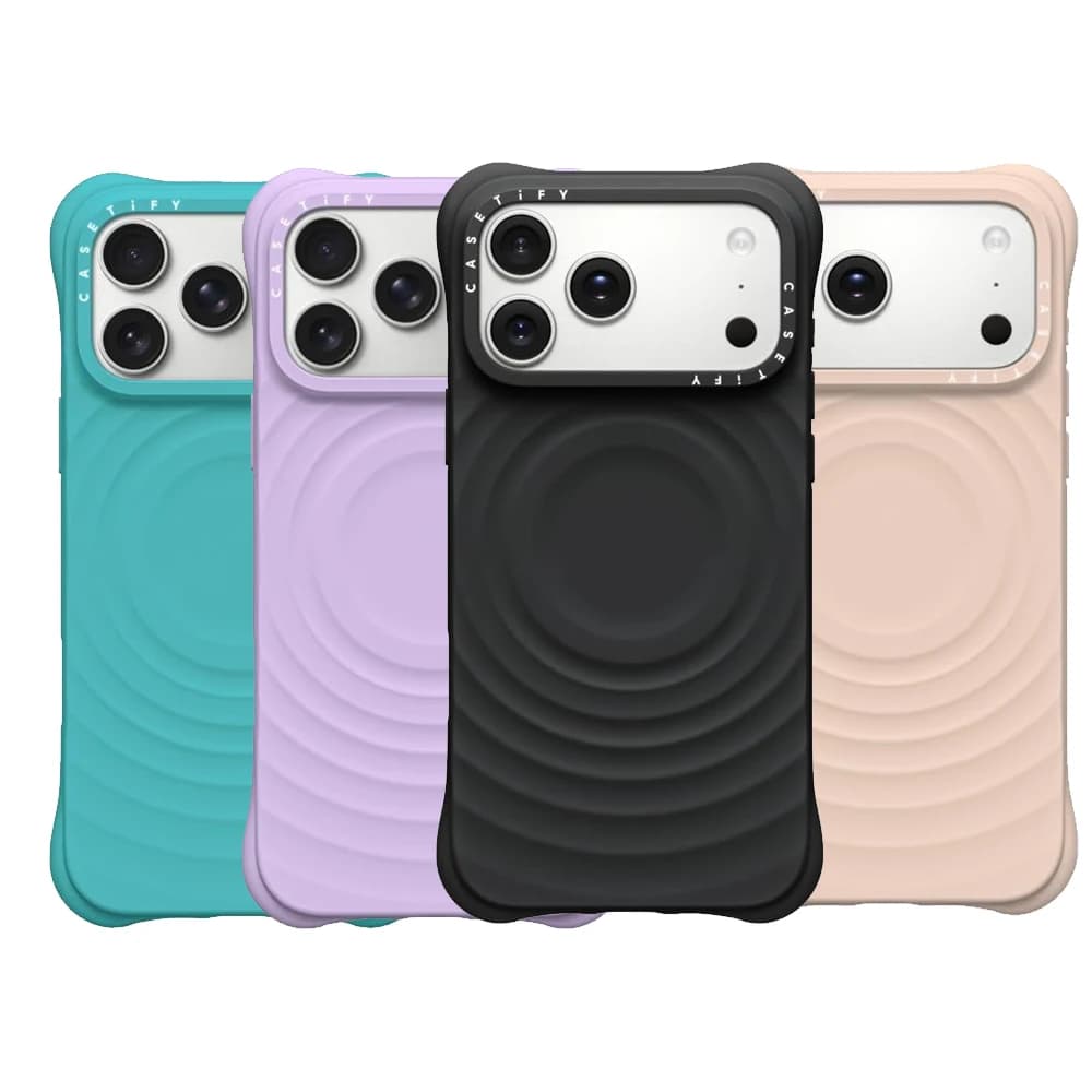 CASETiFY Ripple Case per iPhone 17 16 15 14 Pro Max, Cover Anti-Graffio Sottile Antiurto con Texture a Onda, Certificata Militare per Test di Caduta