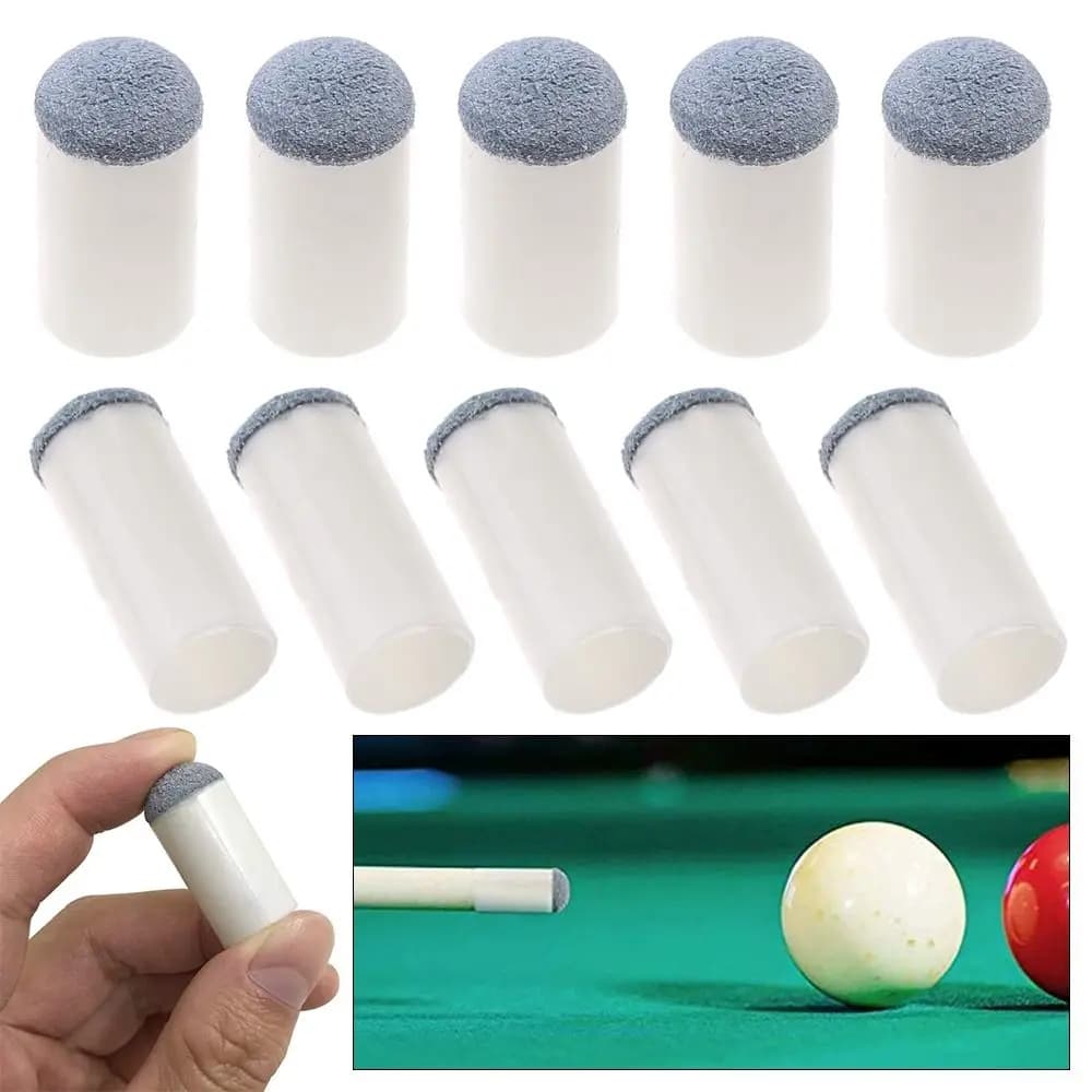 10 pz 9/10/11/12/13mm plastica Slip-on biliardo Cue Tips Protector Pool Cue Stick copertura di ricambio biliardo Snooker accessori
