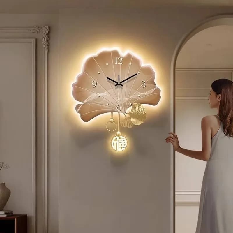 Orologio a Pendolo Ricaricabile da Parete, Orologio da Parete di Lusso Estetico per la Cameretta dei Ragazzi, Articoli di Arredamento per la Casa, Decorazioni Moderne per la Casa