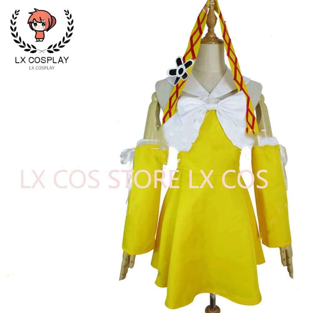Cosplay Levy Mcgarden Costume Cosplay Anime Abito giallo Set Outfit Costume da festa di carnevale di Halloween Donna YW