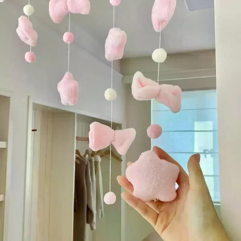 Tenda Decorativa con Nodo per Porta o Finestra, Senza Foratura, per Camera da Letto e Soggiorno, Decorazione Romantica per Ragazze