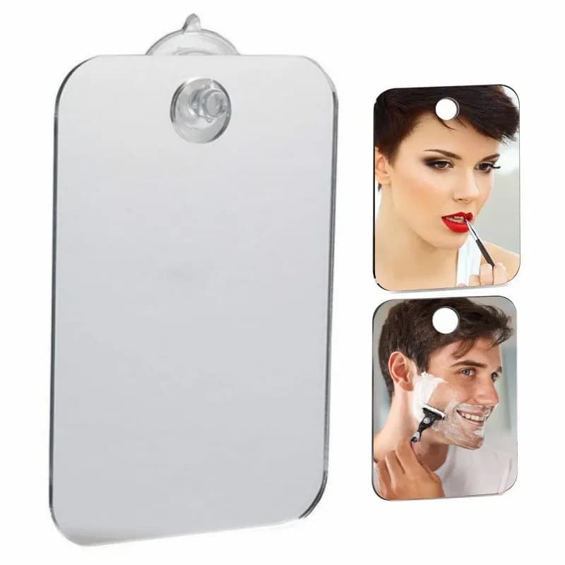 Specchio acrilico antiappannamento Doccia Rasatura Specchio senza nebbia Bagno Accessori da viaggio per le donne Trucco Uomo Rasatura Strumenti da bagno