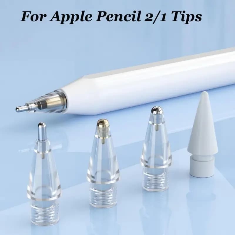Replacement Tips for Apple Pencil Pro USB-C 1st 2nd Gen, 4/6 Pack Spare Nibs for IPad Pencil, Fine Point Stylus Pen Tips Set
