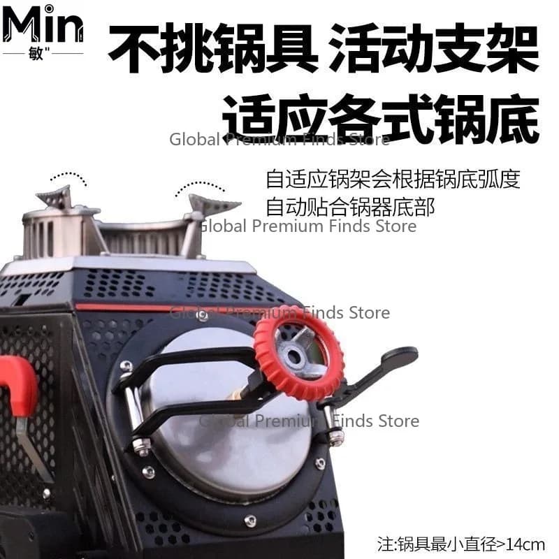 Large Multifunctional Portable Autonomous Camping Mat Without Smoke to Wood