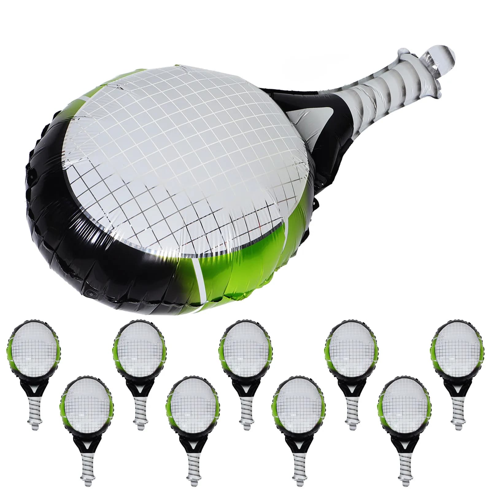 10 Palloncini a Forma di Palla da Tennis, Grandi Palloncini Gonfiabili a Tema Sportivo per Feste di Compleanno, Decorazioni per Feste a Tema Tennis, Palloncini in Foil Sportivi