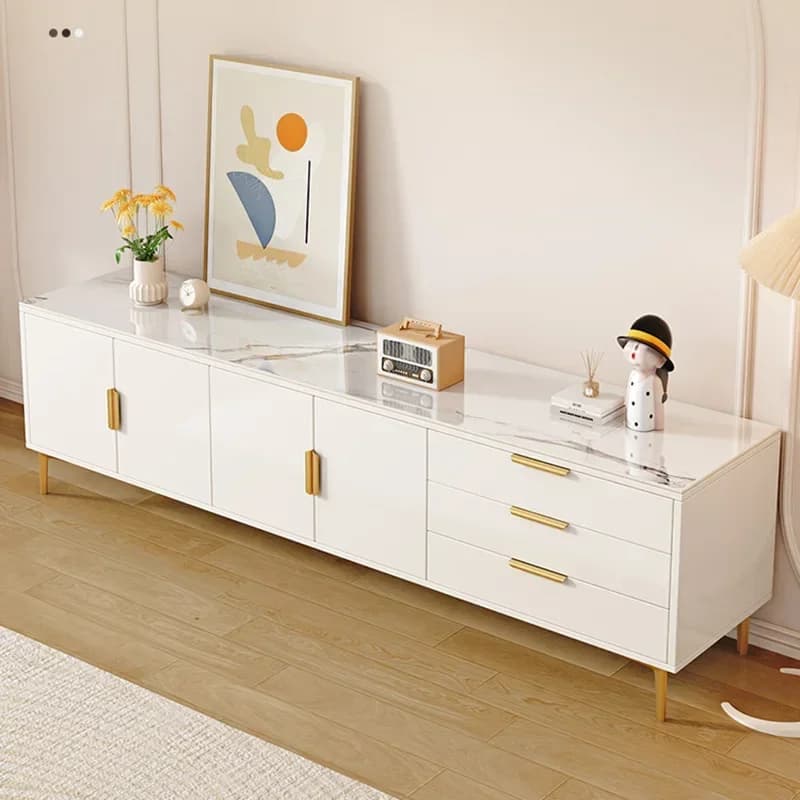 Maniglia Combinazione Mobile TV Per Uso Domestico Cassetto Bianco Mobile TV Portaoggetti di Lusso Muebles Salon Moderno Mobili Per Soggiorno