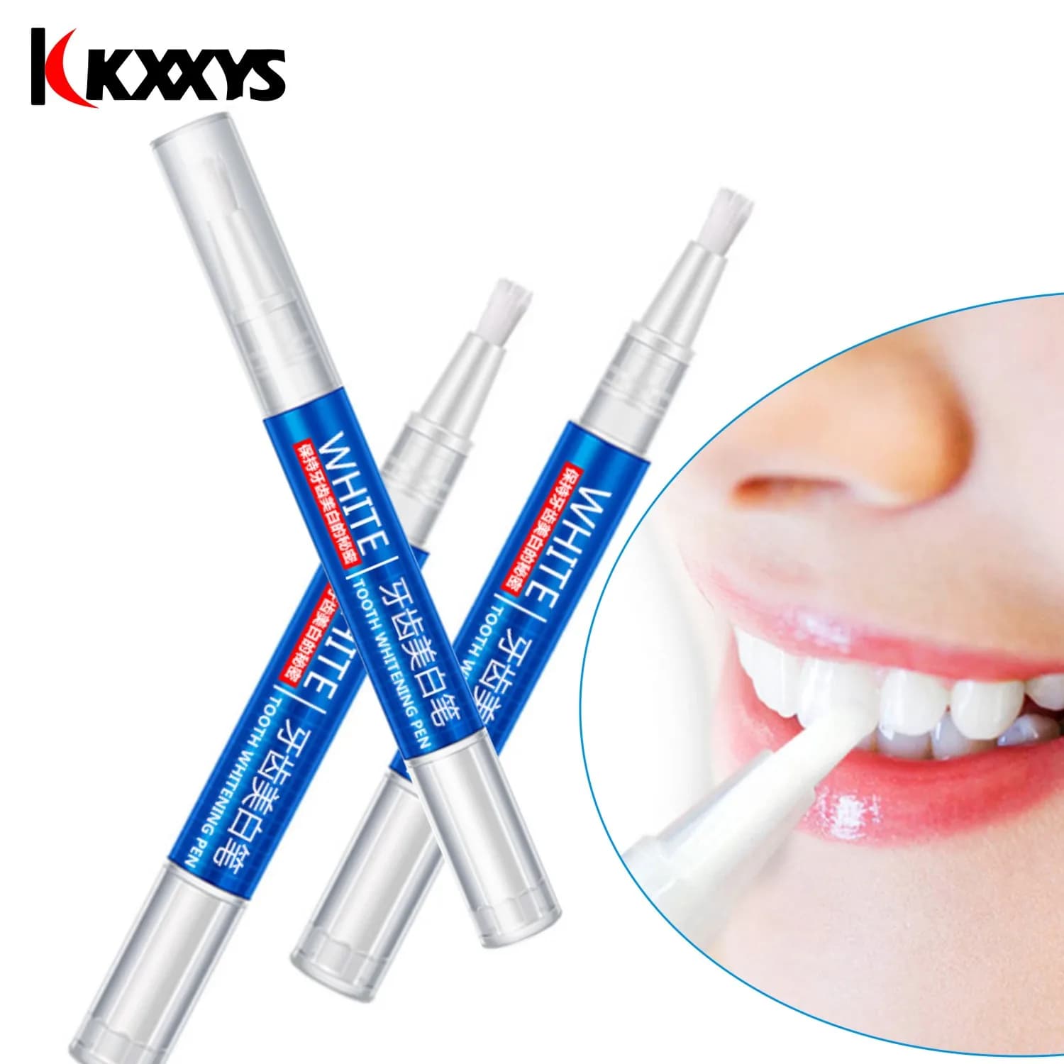 2 pcs * 3ml popular white teeth whitening tooth pen Candle gel remove stains oral hygiene peroxide gel tooth white dental kit