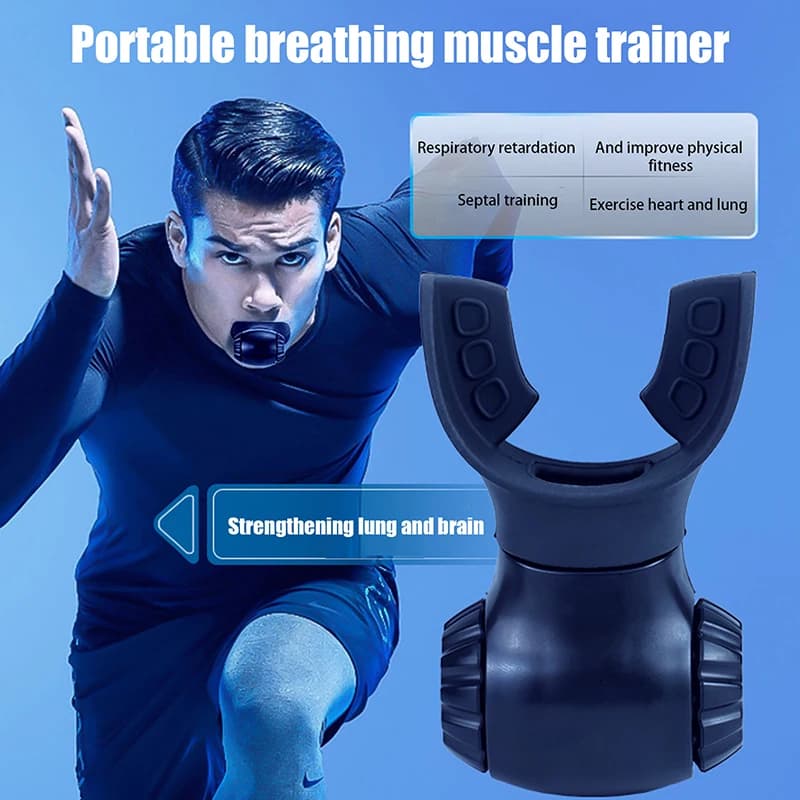 1Pc Silicone Breathing Trainer Respirator Pulmonary Equipment For Fitness Respiratory Training High-Altitude Exercise Tool Outdoor Exercise