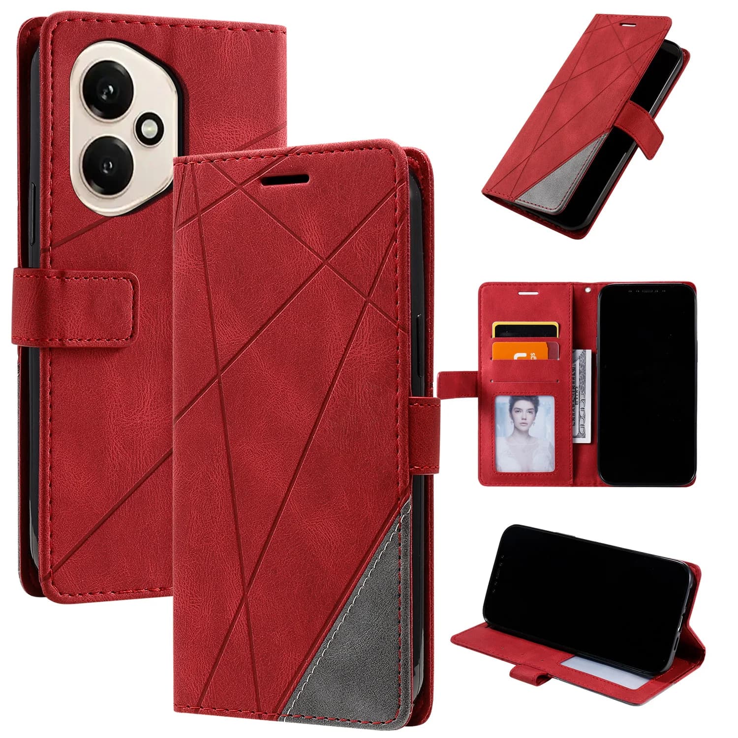 Luxury Leather Flip Protect Case For Xiaomi Poco X3 X5 X6 X7 X4 Pro F3 F4 F5 M2 M3 M4 M5S M6 M7 Pro Magnetic Wallet Phone Cover
