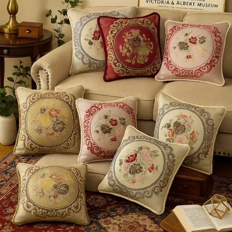 Fodere per cuscini con stampa peonia Eleganti fodere per cuscini per divano e letto per la decorazione domestica Morbide e resistenti