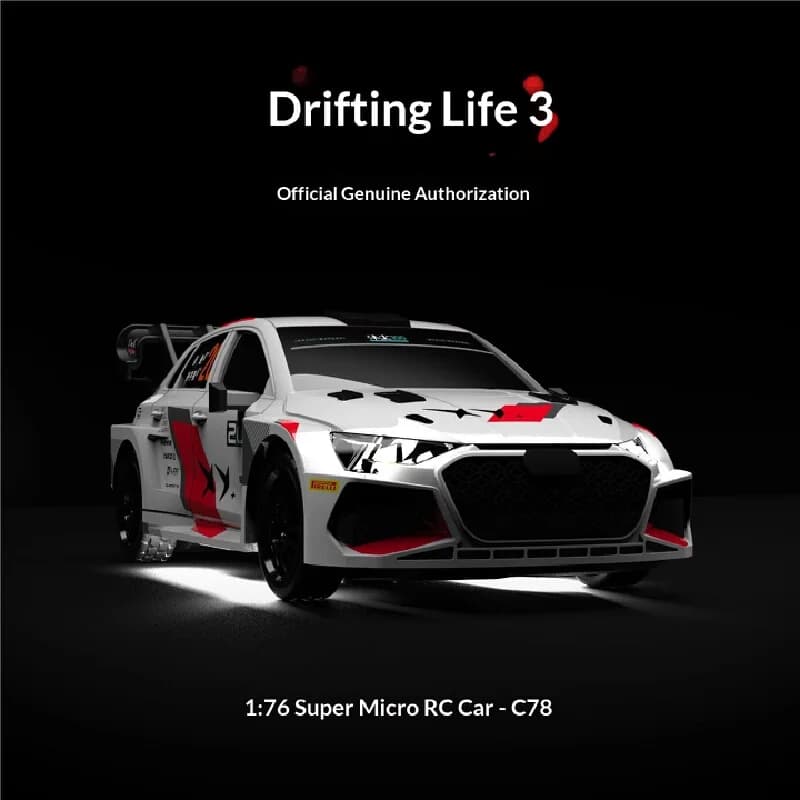 Turbo Racing Life 3 Official Genuine Remote Control Car Model 1:76 Ultra Micro Racing Car Model Boy Festival Gift Desktop Toy