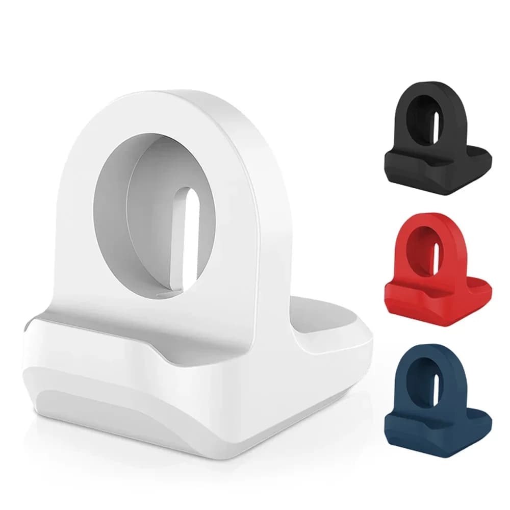 Supporto per caricabatterie in silicone per Apple Watch Serie 9 8 7 6 5 4 SE Apple watch Iwatch Station Dock di ricarica Supporto da tavolo Accessori