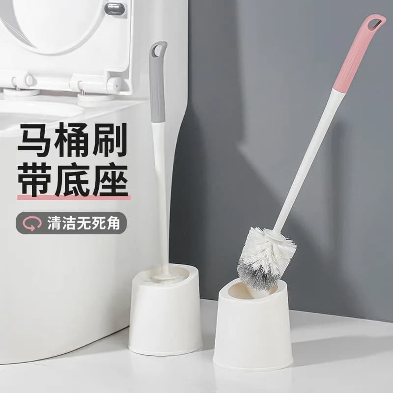 1 Set Set scopino per WC da bagno Testina morbida senza angoli morti Spazzole per pulizia da pavimento per la casa Accessori WC per il bagno